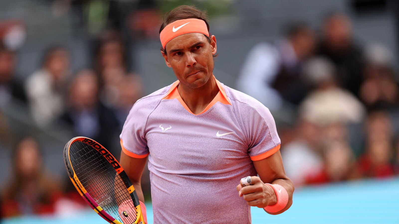 Rafa Nadal se da un homenaje ante Darwin Blanch en el Mutua Madrid Open