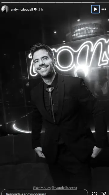 Andy Mc Dougall en la fiesta de Vive App Andy Mc Dougall en la fiesta de Vive App