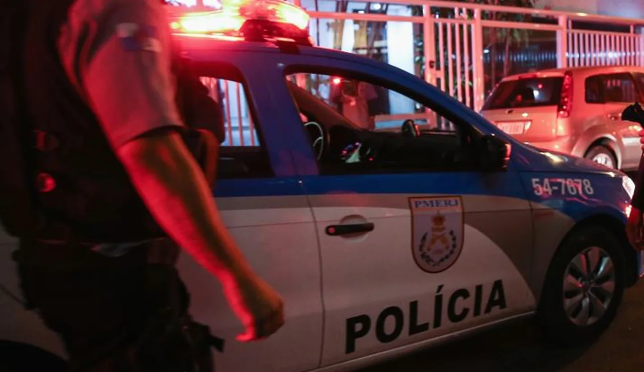 Imagen de archivo de un coche de policía en Brasil