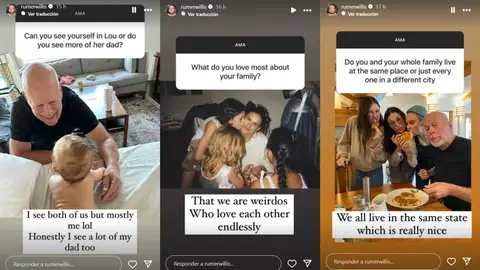 Rumer Willis habla sobre su familia por Stories Rumer Willis habla sobre su familia por Stories