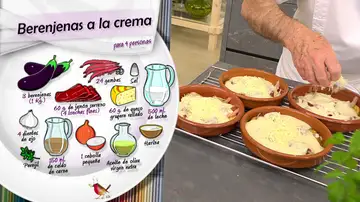 Ingredientes Berenjenas a la crema