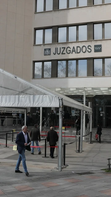 Imagen de archivo de la entrada de los Juzgados de Madrid en Plaza Castilla