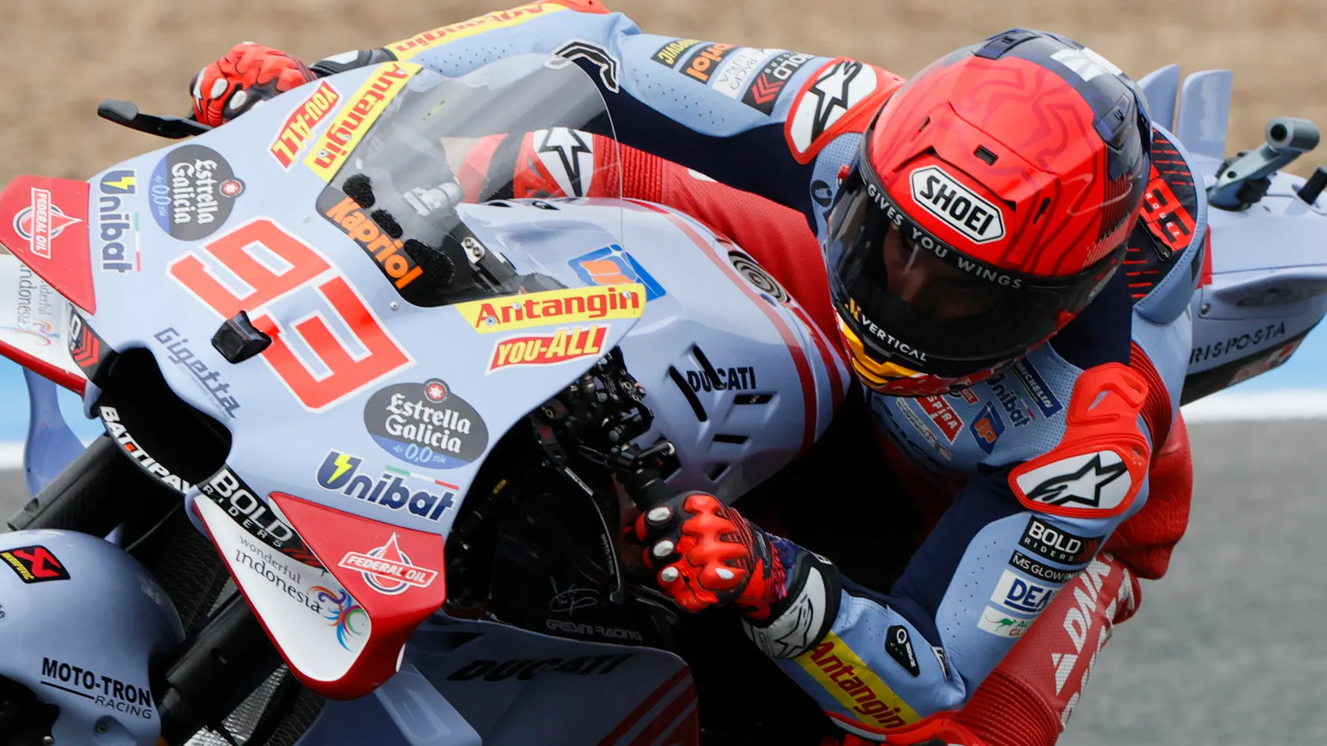 Marc Márquez en Jerez con la Ducati Marc Márquez en Jerez con la Ducati