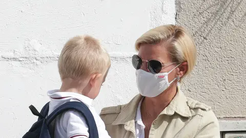María Zurita y su hijo Carlos en 2020 María Zurita y su hijo Carlos en 2020