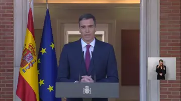 Comparecencia de Pedro Sánchez para anunciar su decisión