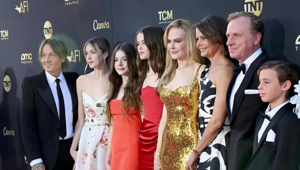 Nicole Kidman con su marido, Keith Urban, sus hijas y el resto de su familia Nicole Kidman con su marido, Keith Urban, sus hijas y el resto de su familia