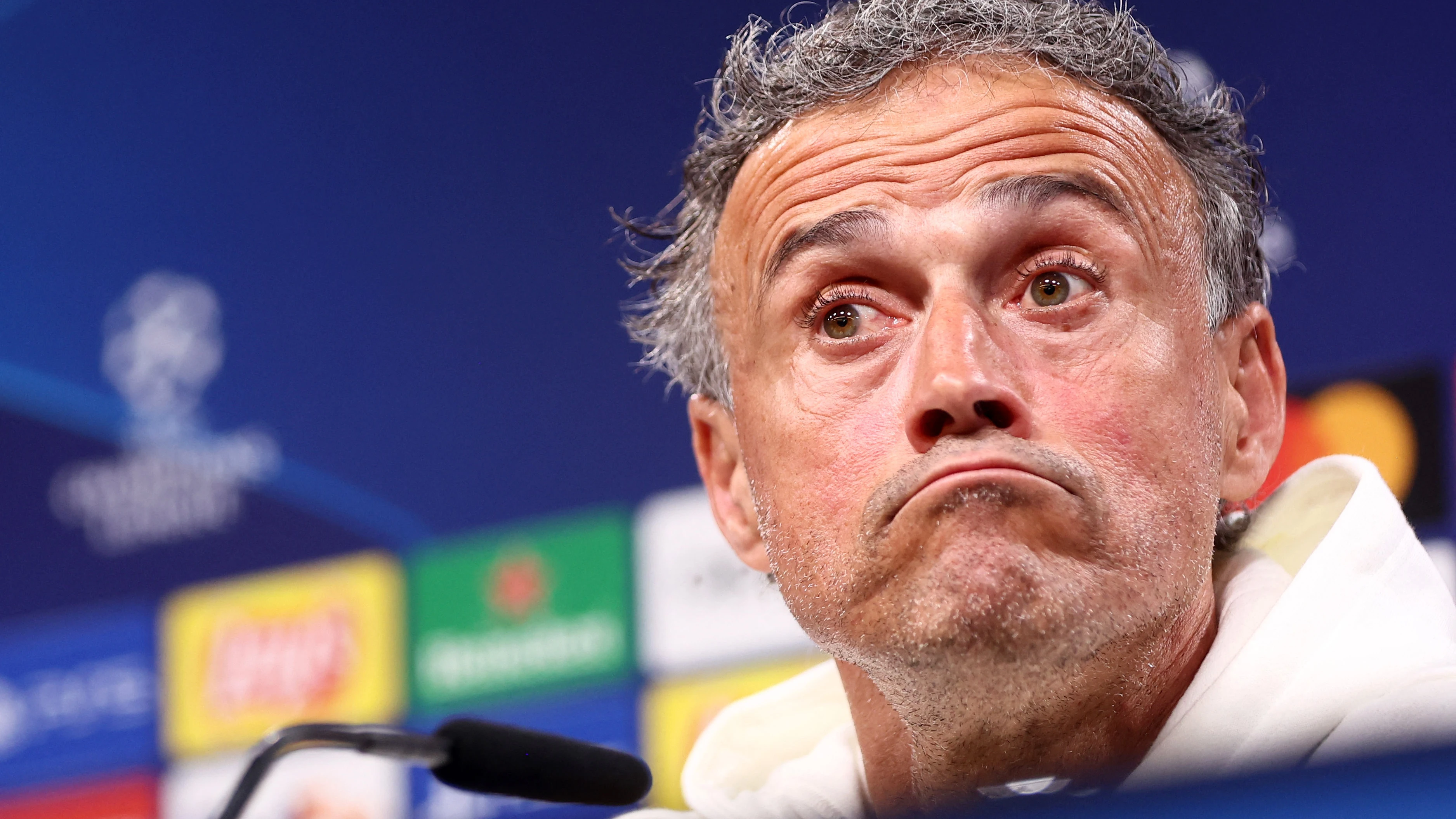 Luis Enrique, en la rueda de prensa previa a la semifinal de Champions League Luis Enrique, en la rueda de prensa previa a la semifinal de Champions League