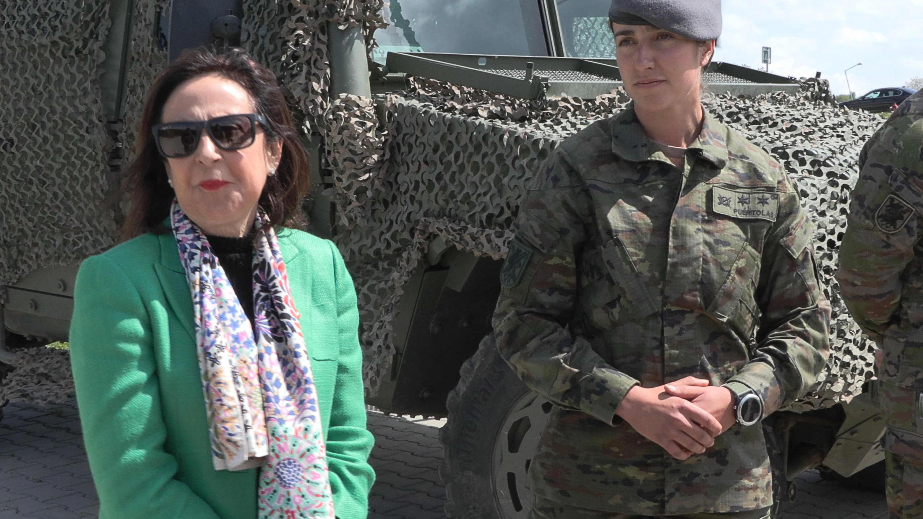 La ministra de Defensa, Margarita Robles, durante su visita a la base aérea de Sliac en Lest, Eslovaquia La ministra de Defensa, Margarita Robles, durante su visita a la base aérea de Sliac en Lest, Eslovaquia