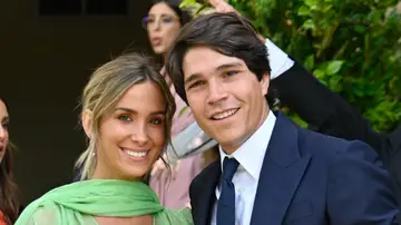 María Pombo y Pablo Castellano en la boda de Lucía Pombo