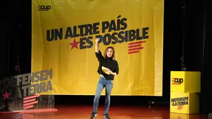La candidata de la CUP a las elecciones catalanas, Laia Estrada