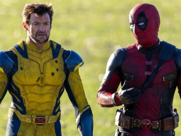 Hugh Jackman y Ryan Reynolds en el rodaje de Deadpool y Lobezno