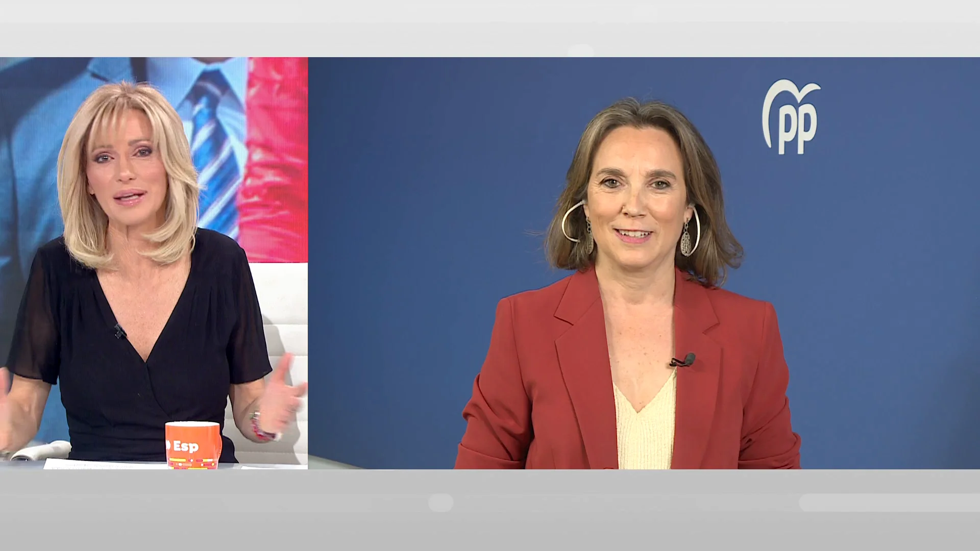 Cuca Gamarra, con Susanna Griso Cuca Gamarra, con Susanna Griso