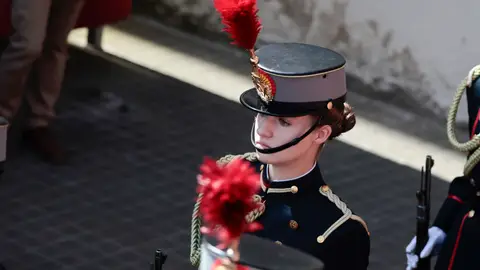 La princesa Leonor en el aniversario de la jura de bandera del rey Felipe La princesa Leonor en el aniversario de la jura de bandera del rey Felipe