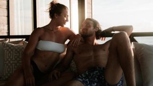 Paula Badosa y Stefanos Tsitsipas en una imagen juntos subida por Badosa a sus redes sociales