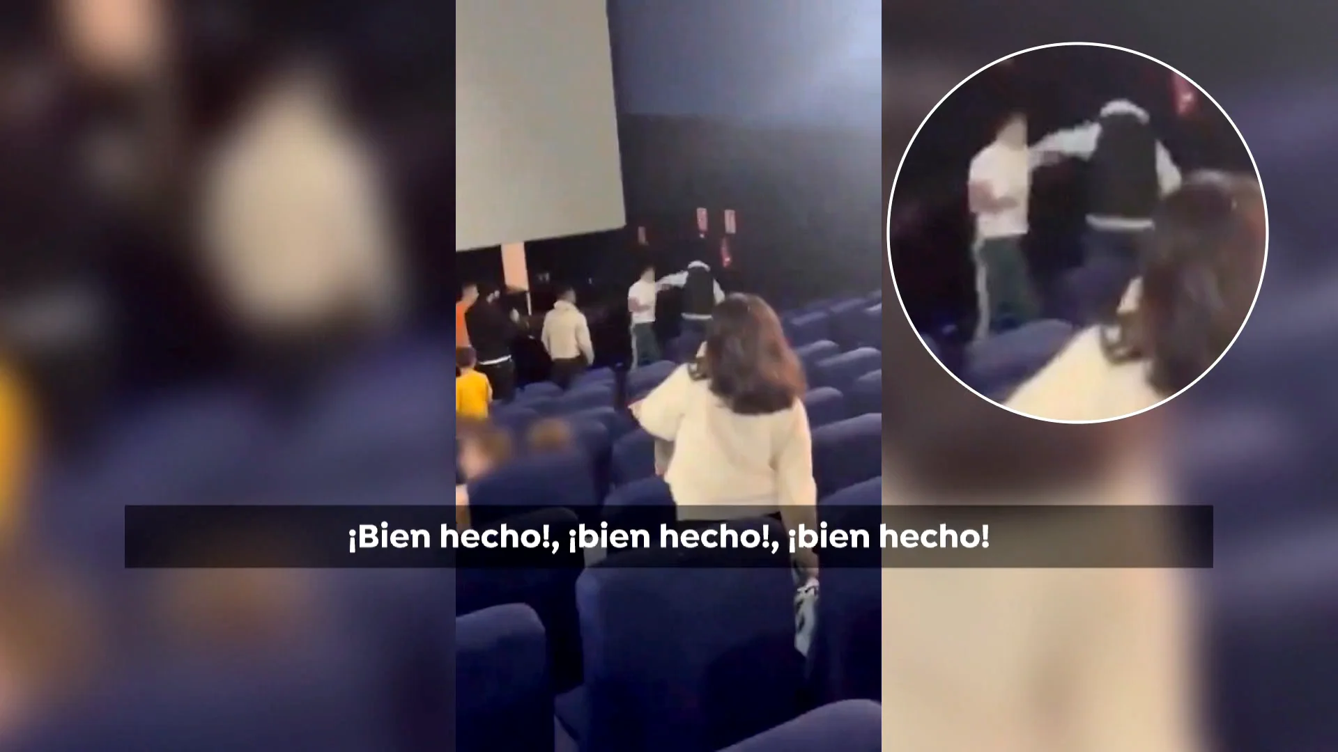 Pelea en un cine de León Pelea en un cine de León