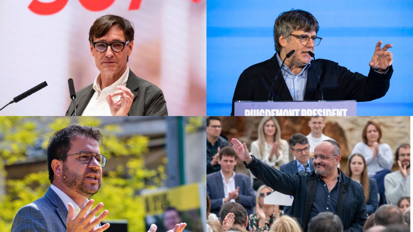 Elecciones catalanas en directo, Puigdemont - Salvador Illa: Puigdemont amaga con volver a España tras las elecciones