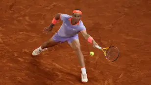 Rafa Nadal durante el Mutua Madrid Open 2024
