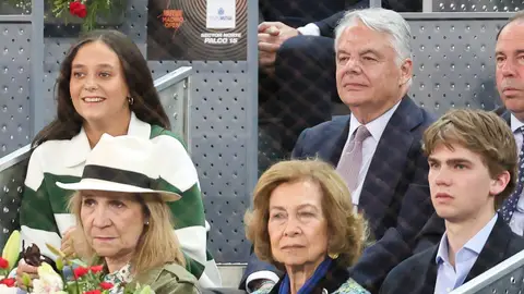 Victoria Federica, la infanta Elena, la reina Sofía y Miguel Urdangarin Victoria Federica, la infanta Elena, la reina Sofía y Miguel Urdangarin