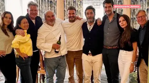 Los Beckham en Valladolid. Los Beckham en Valladolid.