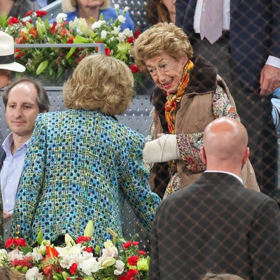 La reina Sofía y Piru Urquijo en el Mutua Madrid Open