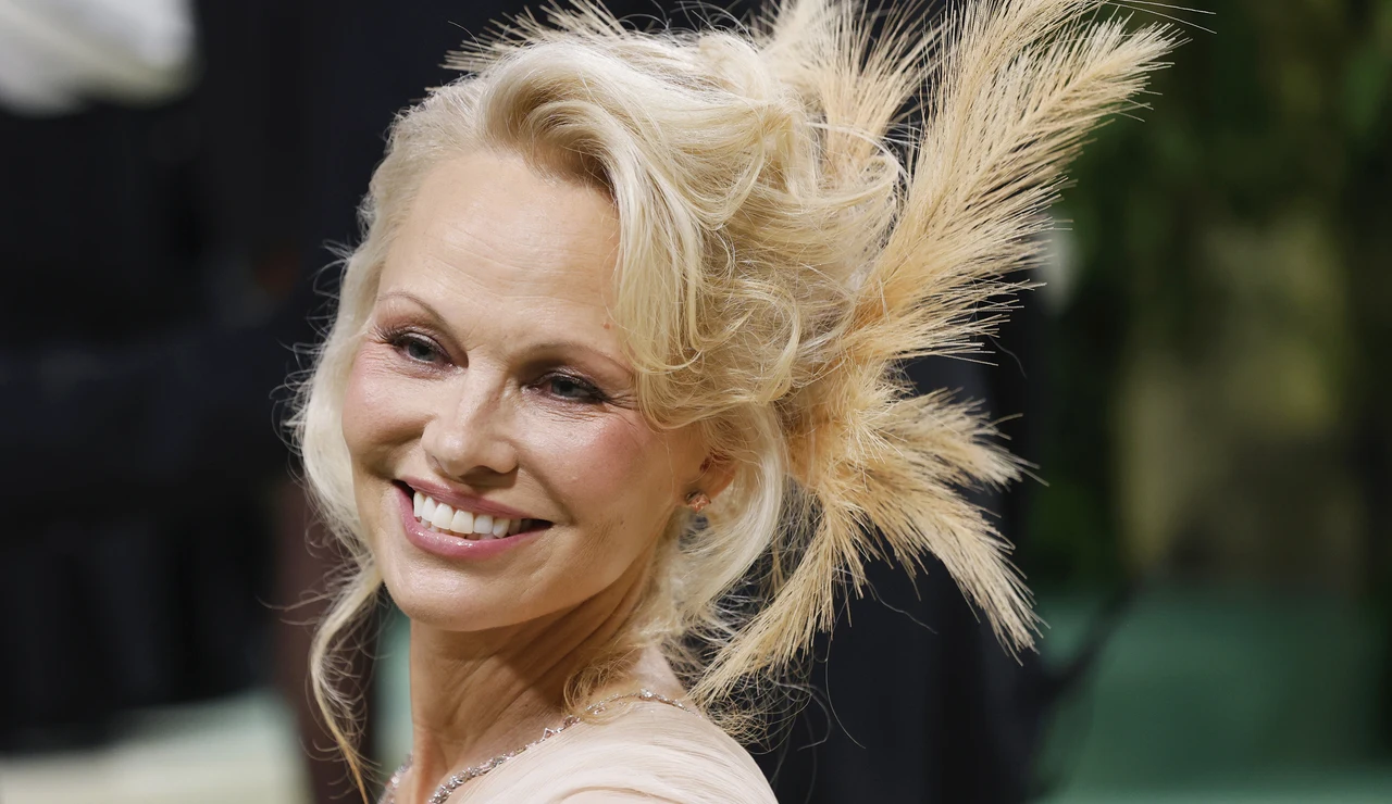 Pamela Anderson en la Gala MET