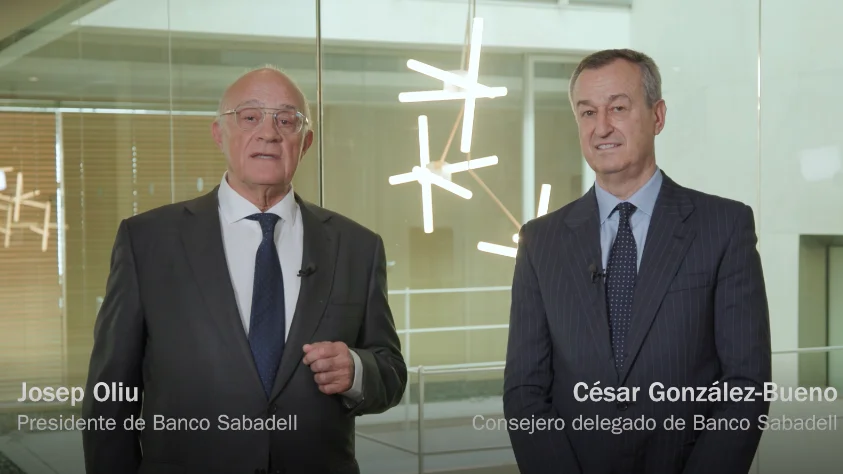 Josep Oliu y C&eacute;sar Gonz&aacute;lez-Bueno