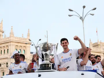 El Real Madrid, con el título de Liga en 2022 El Real Madrid, con el título de Liga en 2022