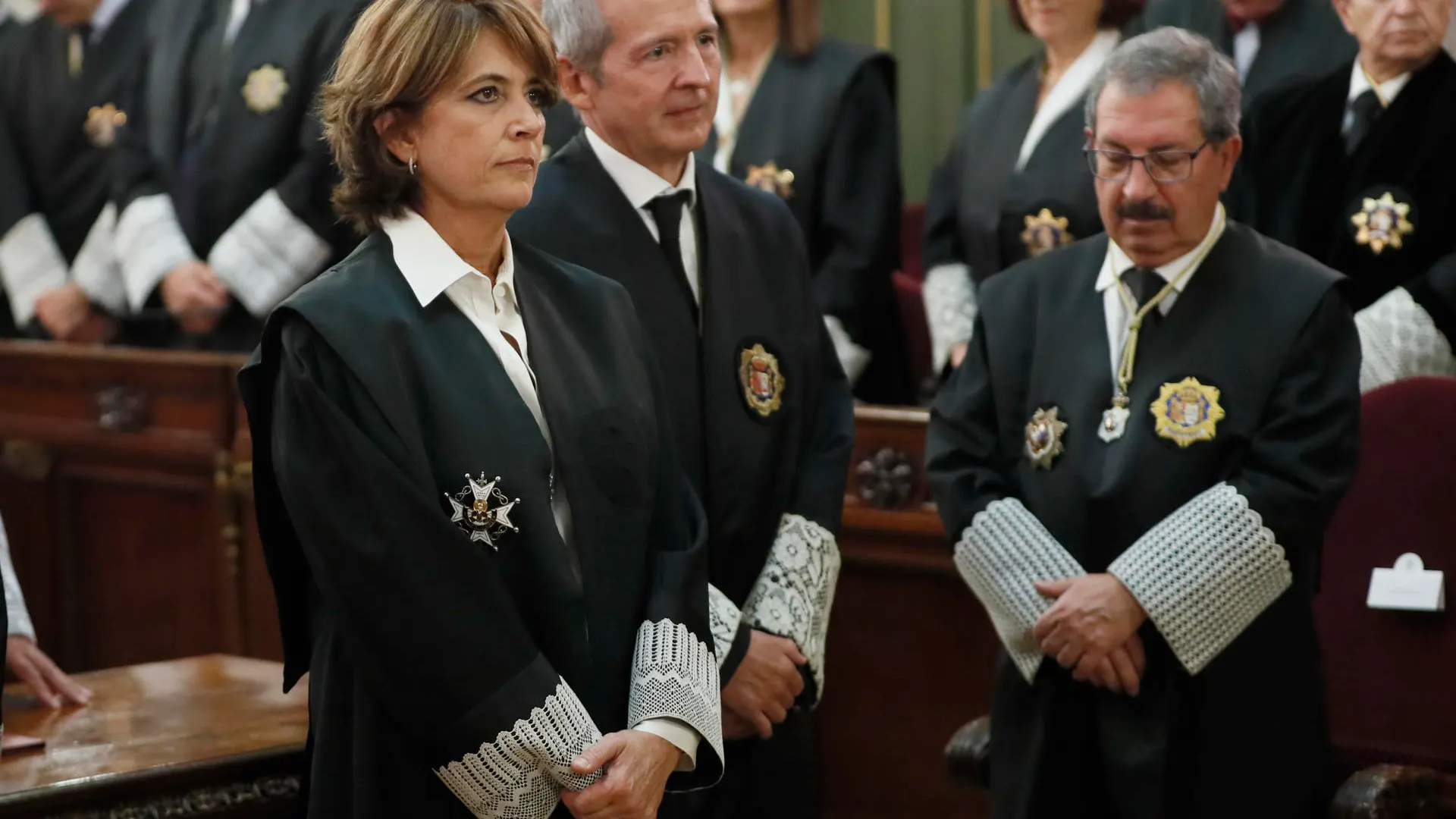 Dolores Delgado durante su ceremonia de jura Dolores Delgado durante su ceremonia de jura