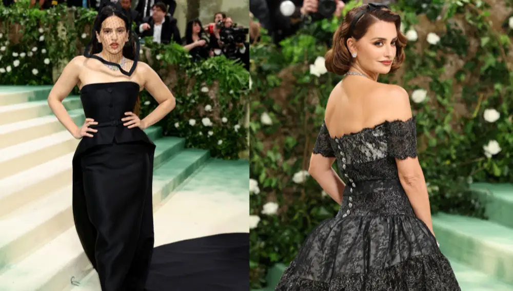 Rosalía y Penélope Cruz en la Met Gala 2024 Rosalía y Penélope Cruz en la Met Gala 2024