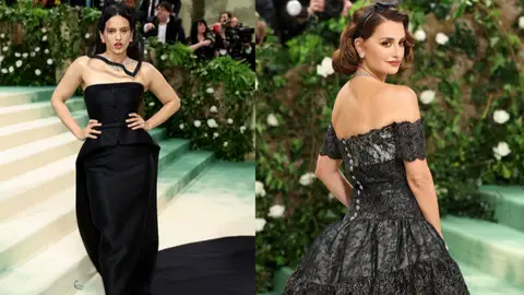 Rosalía y Penélope Cruz en la Met Gala 2024 Rosalía y Penélope Cruz en la Met Gala 2024