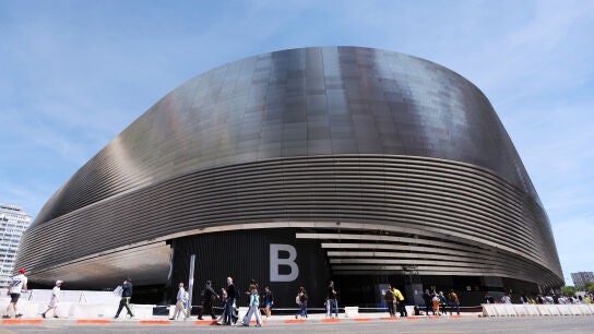 Aleda&ntilde;os del estadio Santiago Bernab&eacute;u