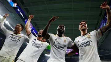 El Real Madrid celebra el pase a la final 