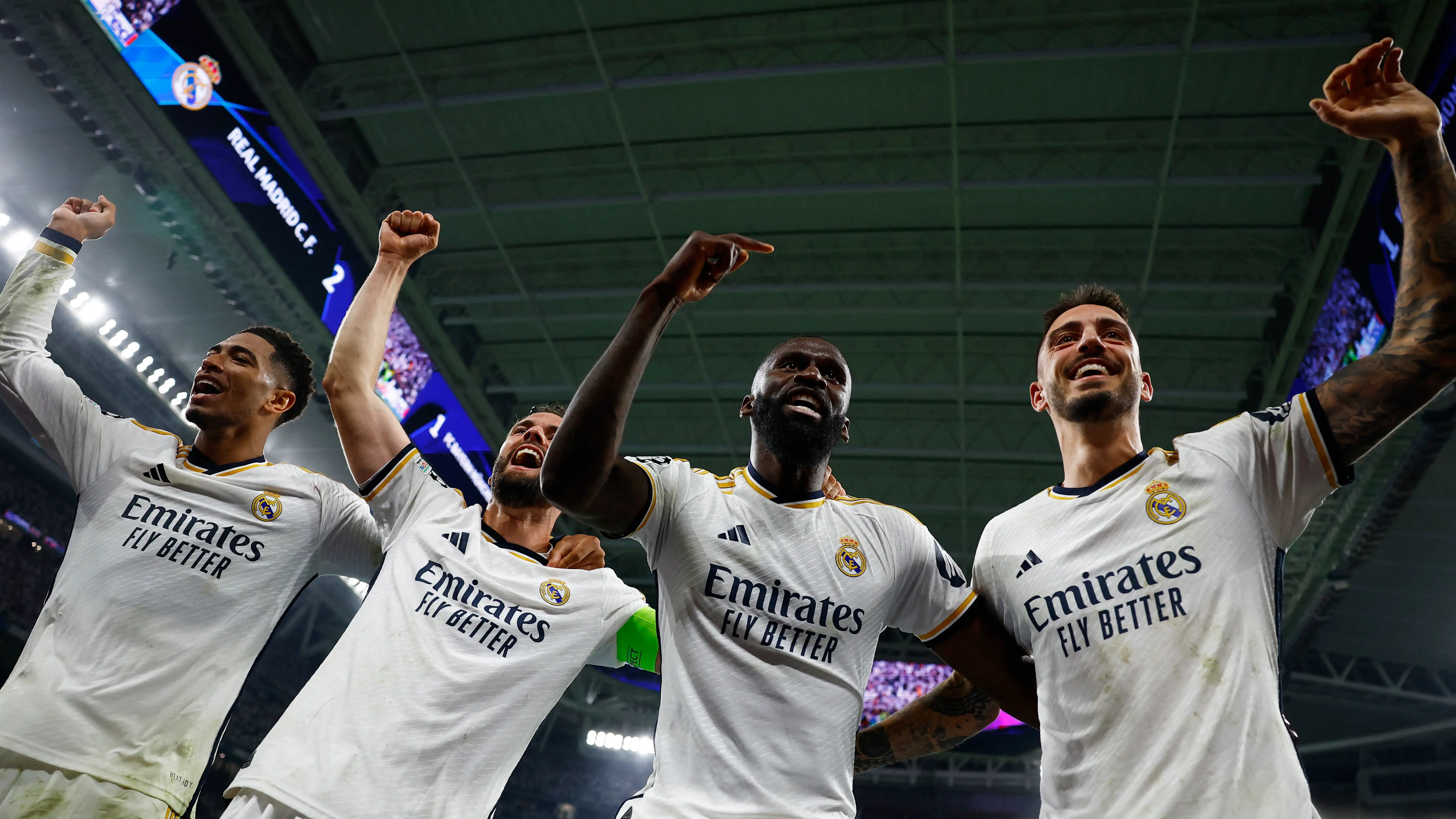El Real Madrid celebra el pase a la final 