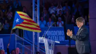 El candidato de Junts, Carles Puigdemont