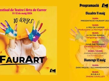 Cartel del Festival FaurArt de Teatro y Artes de Calle 2024