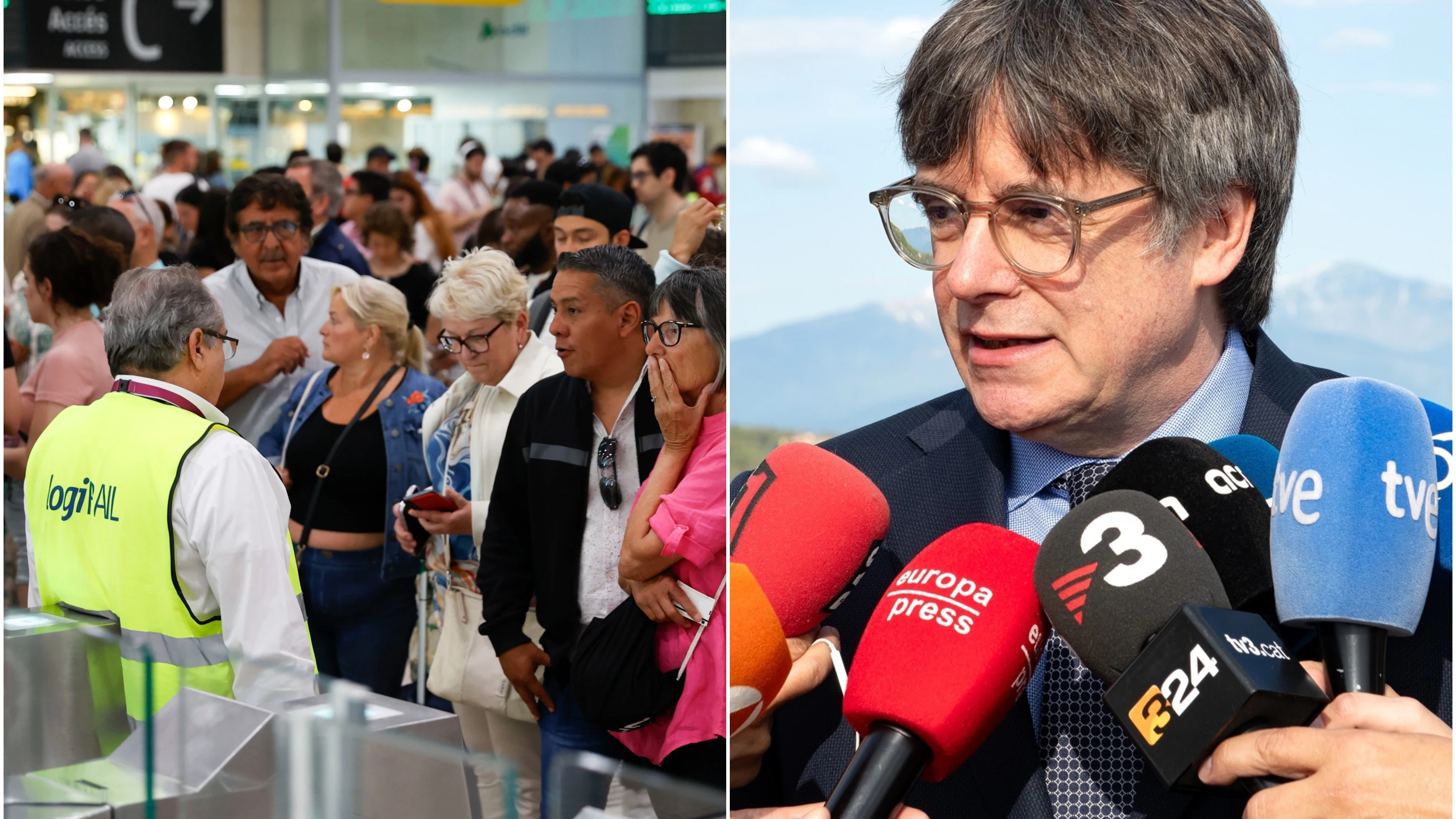Estaci&oacute;n de Sants, Barcelona y Carles Puigdemont