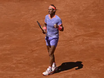 Rafa Nadal durante el torneo de Roma 2024 Rafa Nadal durante el torneo de Roma 2024