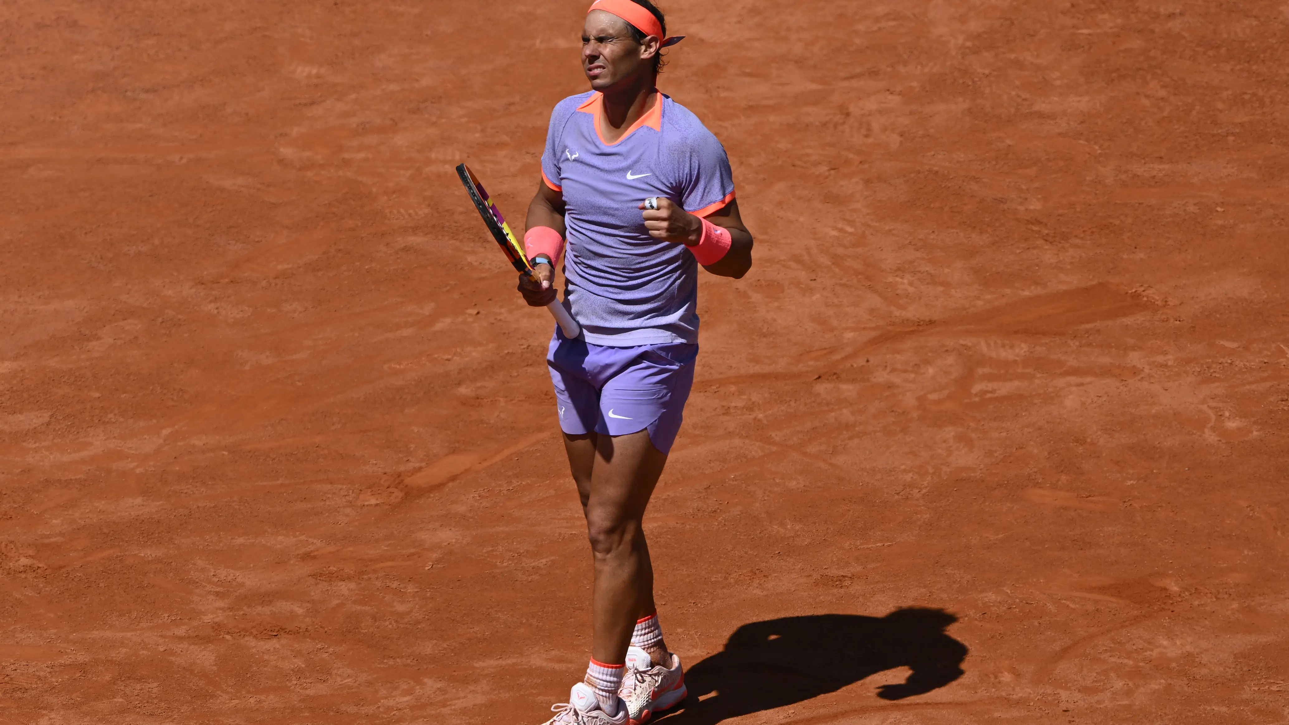 Rafa Nadal durante el torneo de Roma 2024 Rafa Nadal durante el torneo de Roma 2024