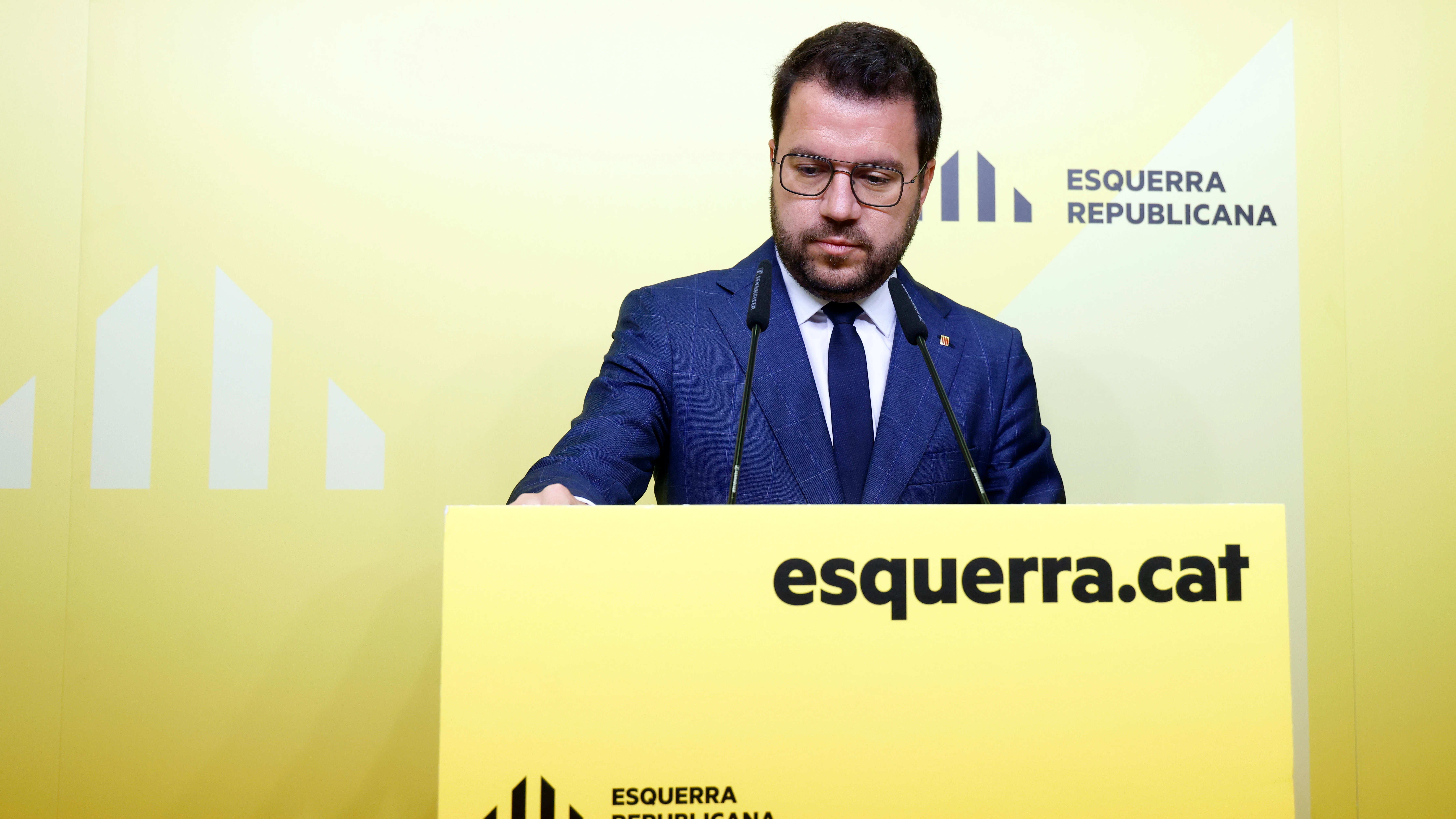 Pere Aragon&eacute;s en rueda de prensa