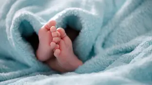 Pies de un bebé Pies de un bebé