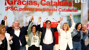 Illa celebrando los resultados de las elecciones catalanas