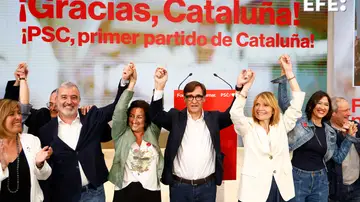 Illa celebrando los resultados de las elecciones catalanas