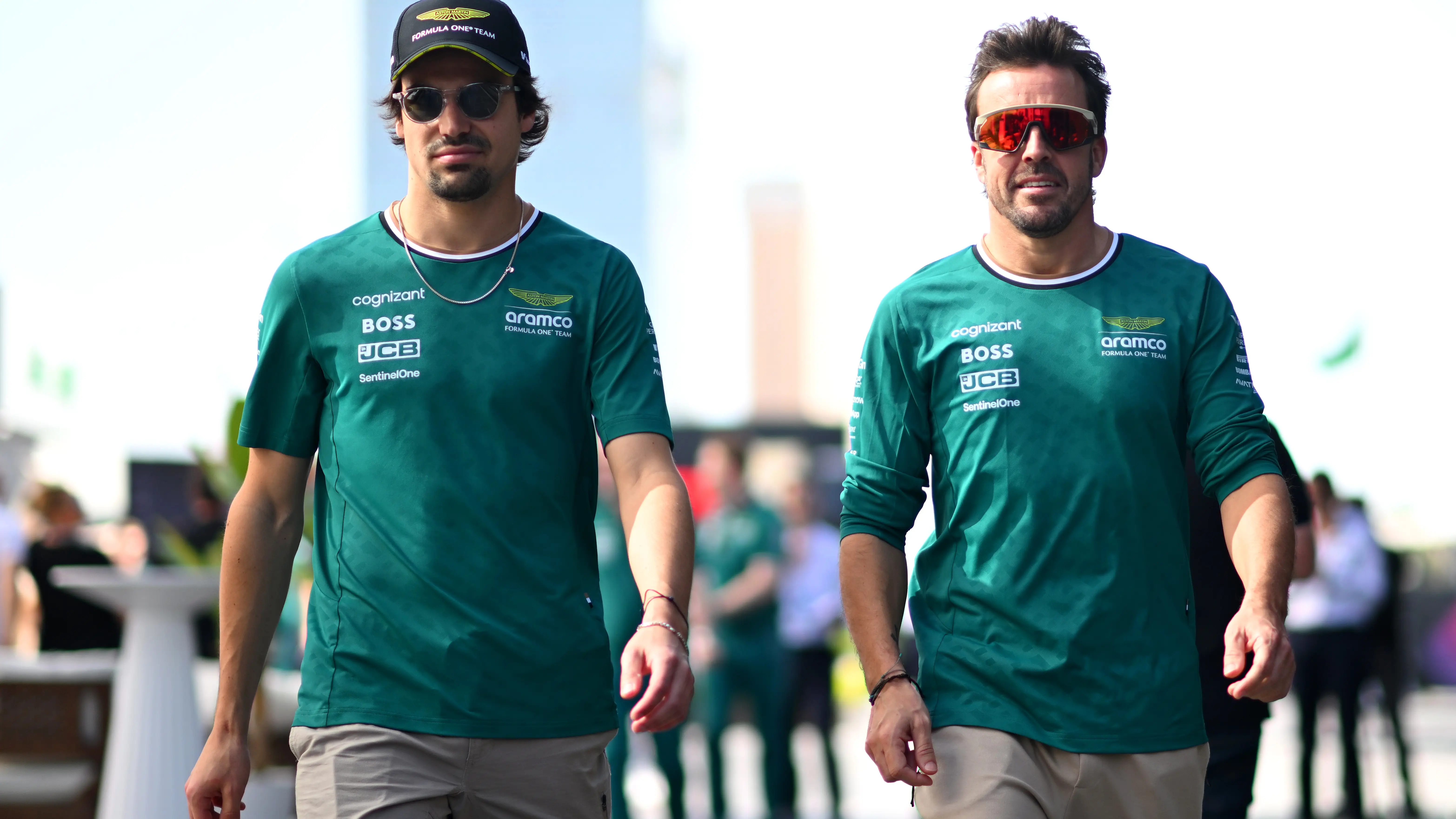 Lance Stroll y Fernando Alonso durante la temporada 2024 de Fórmula 1 Lance Stroll y Fernando Alonso durante la temporada 2024 de Fórmula 1