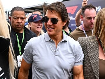 Tom Cruise en el Grand Prix de F1 de Gran Bretaña