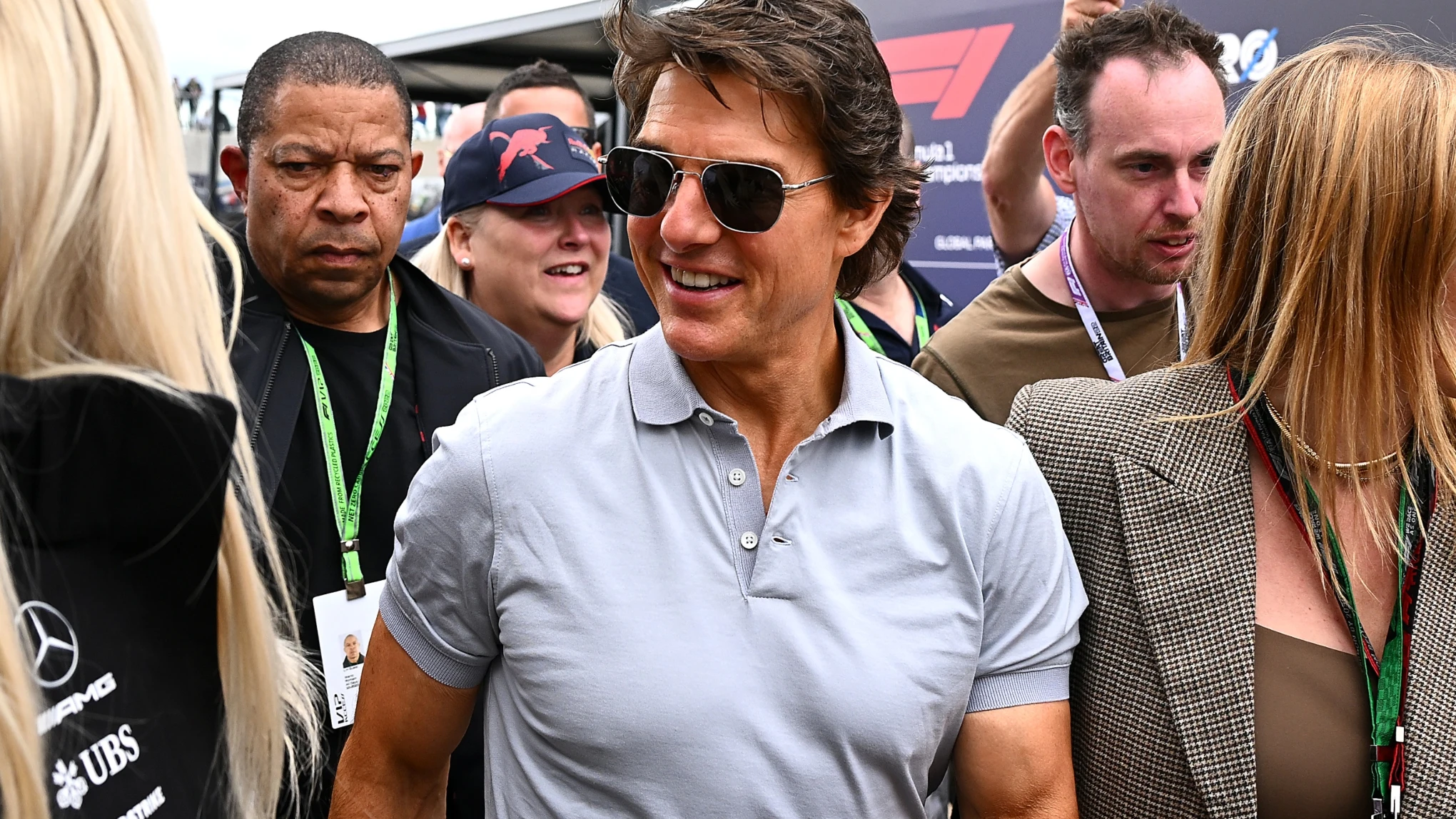 Tom Cruise en el Grand Prix de F1 de Gran Bretaña Tom Cruise en el Grand Prix de F1 de Gran Bretaña