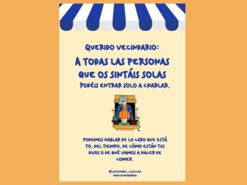 La campaña contra la soledad de una tienda de barrio de Cádiz