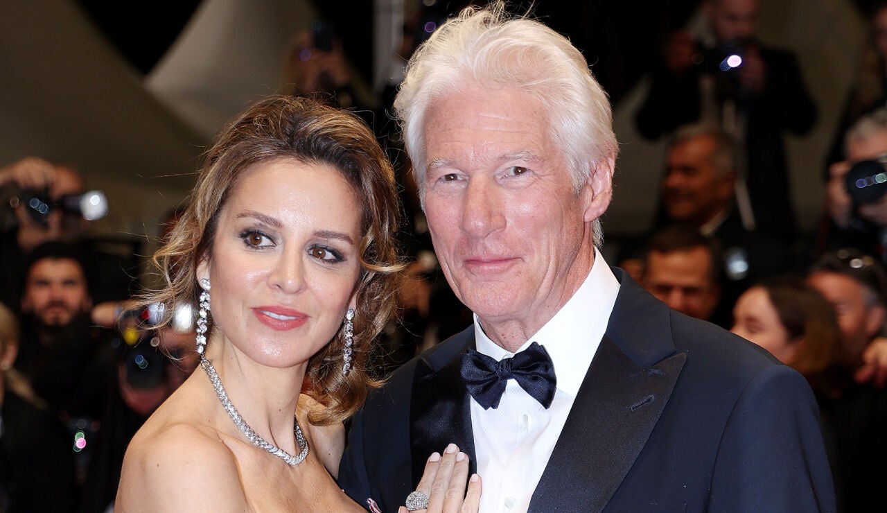 Richard Gere y Alejandra Silva en el Festival de Cannes