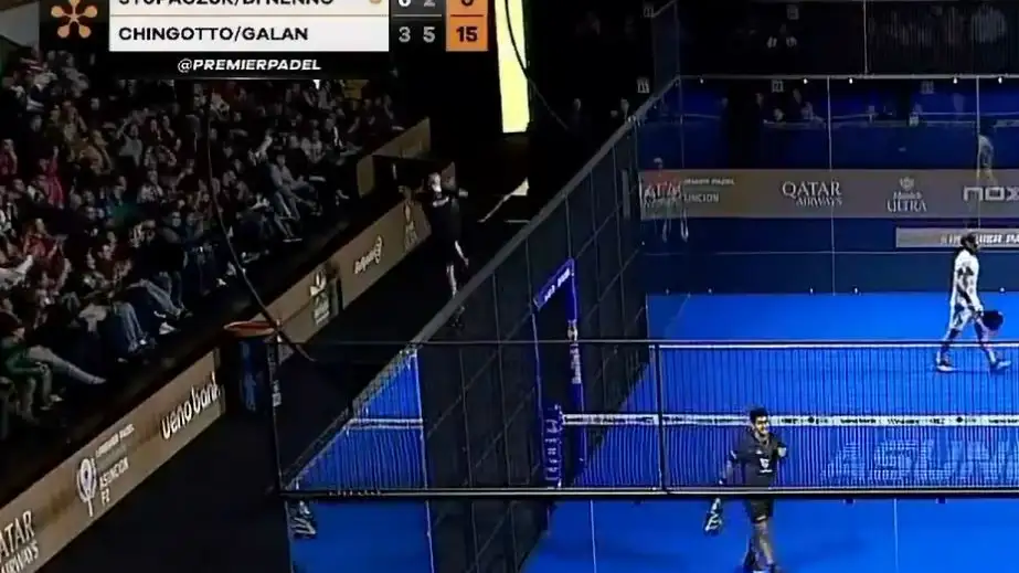 Ale Gal&aacute;n tras uno de los mejores puntos del torneo Asunci&oacute;n Premier Padel P2