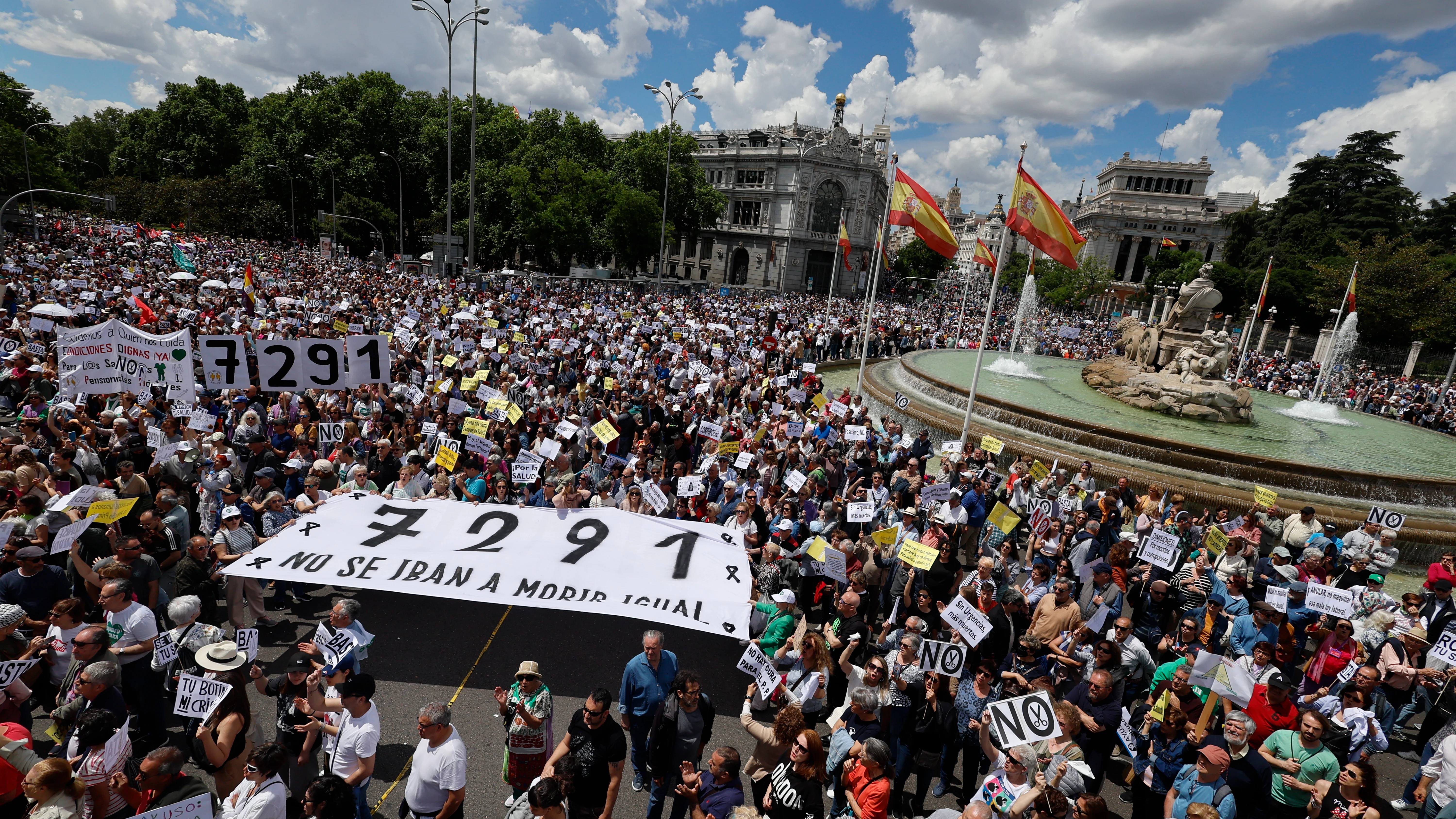 Imagen de la manifestación en Madrid Imagen de la manifestación en Madrid