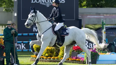 Eugenia de Borbón y Vargas compitiendo en Madrid Eugenia de Borbón y Vargas compitiendo en Madrid